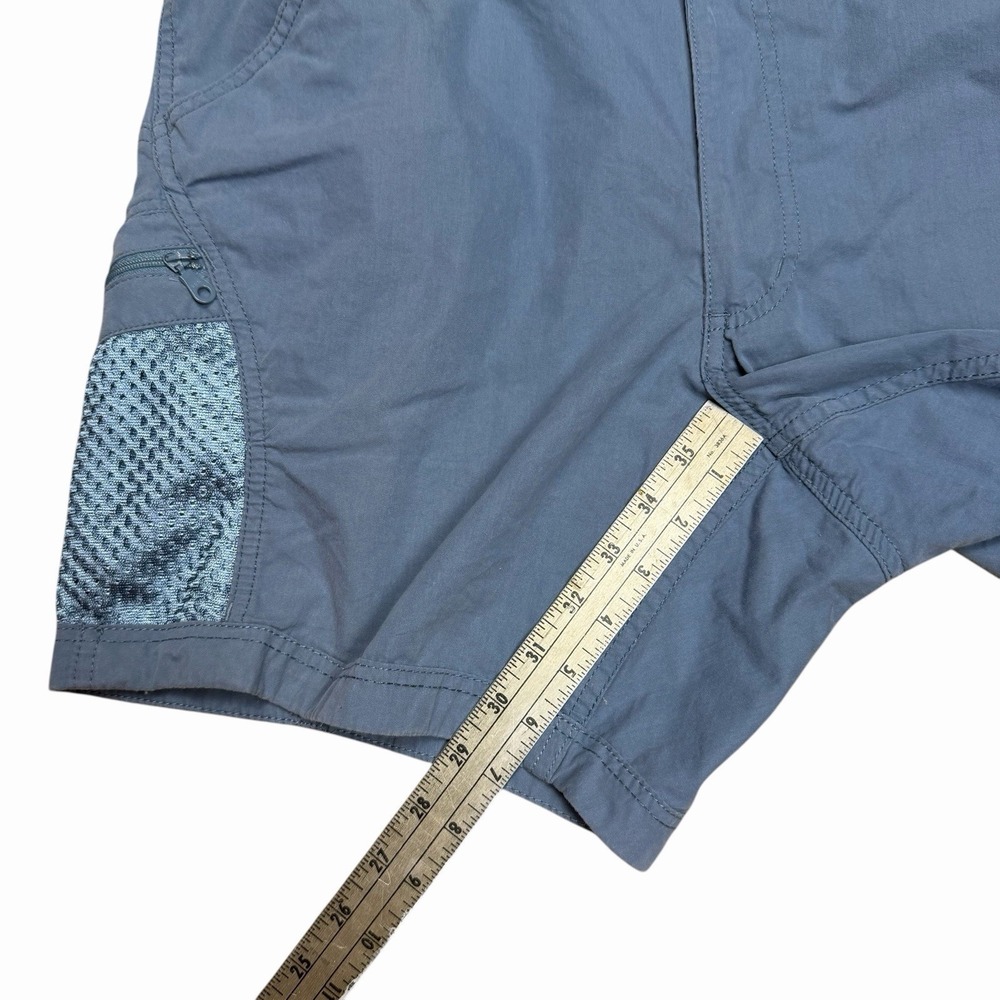 Hook & Tackle Fishing Gear Mens Shorts Size 36 Blue Cargo Zip Pocket Mesh Track - Picture 3 of 5